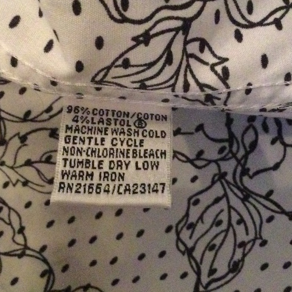 Talbots Sleeveless Floral Pattern Button Down Shi… - image 5